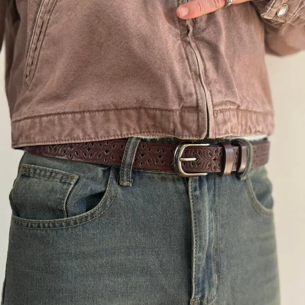Y2k style brown and silver
